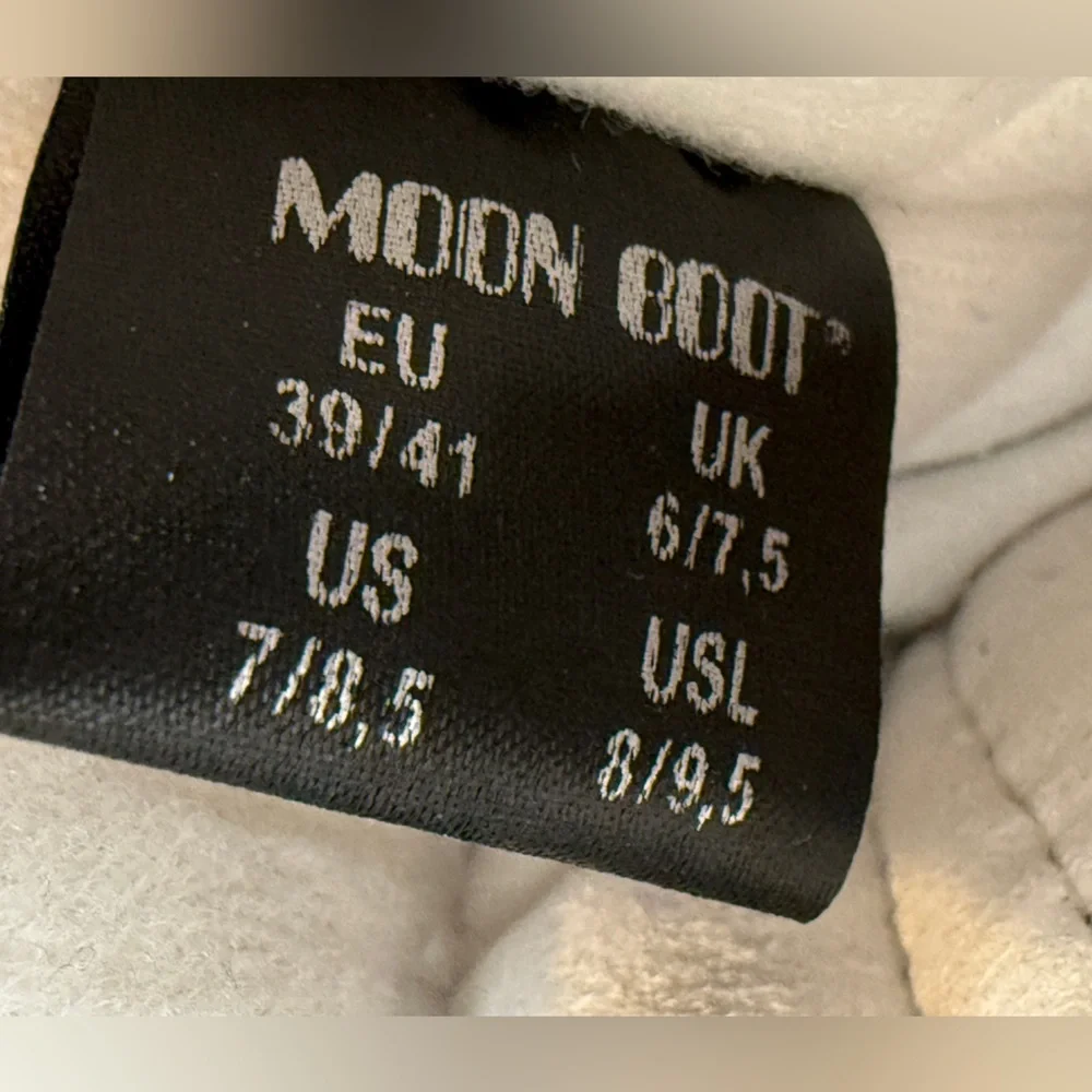 Moon Boot Women's Light Gray Winter Boots - Picture 7 of 8